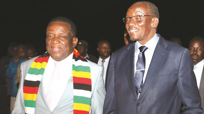 President Mnangagwa returns home
