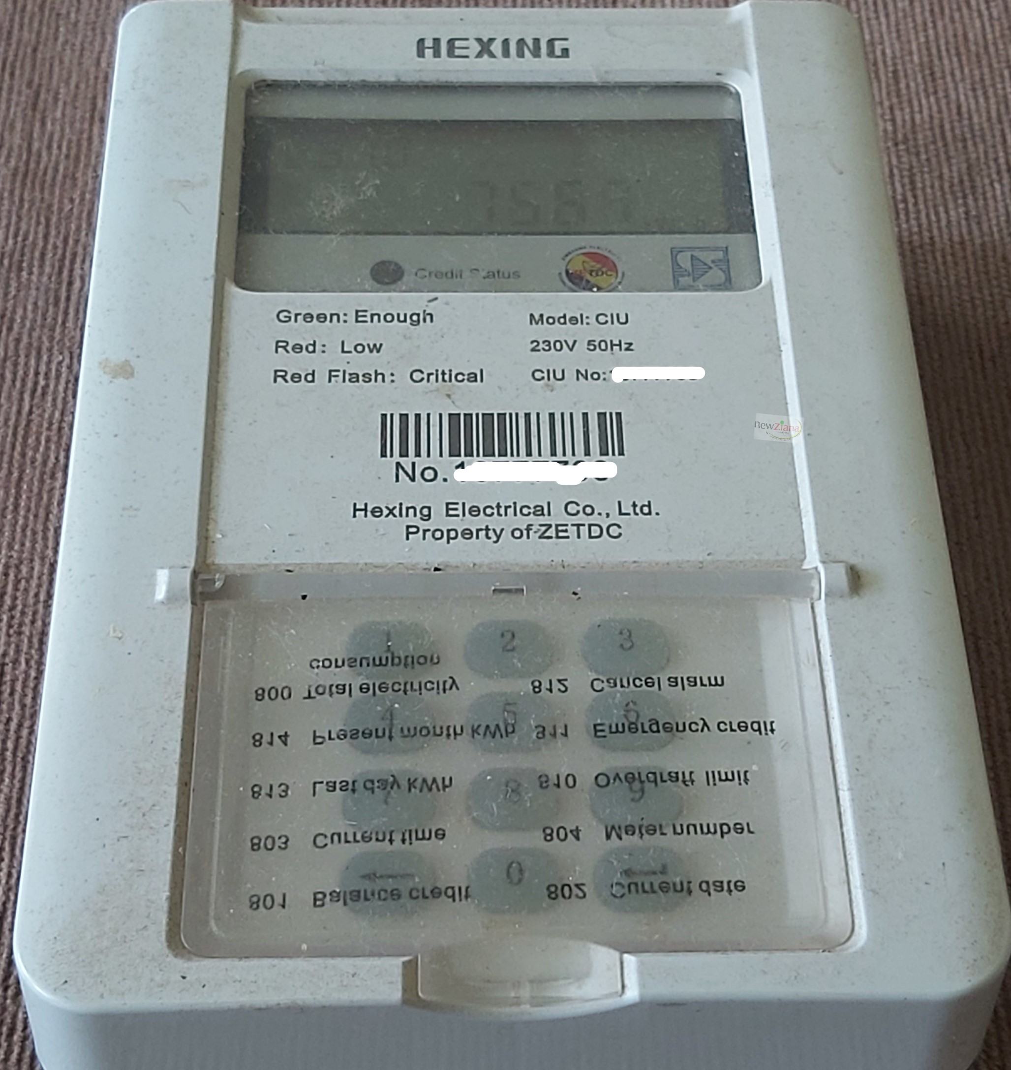 Metre Electricity tariffs