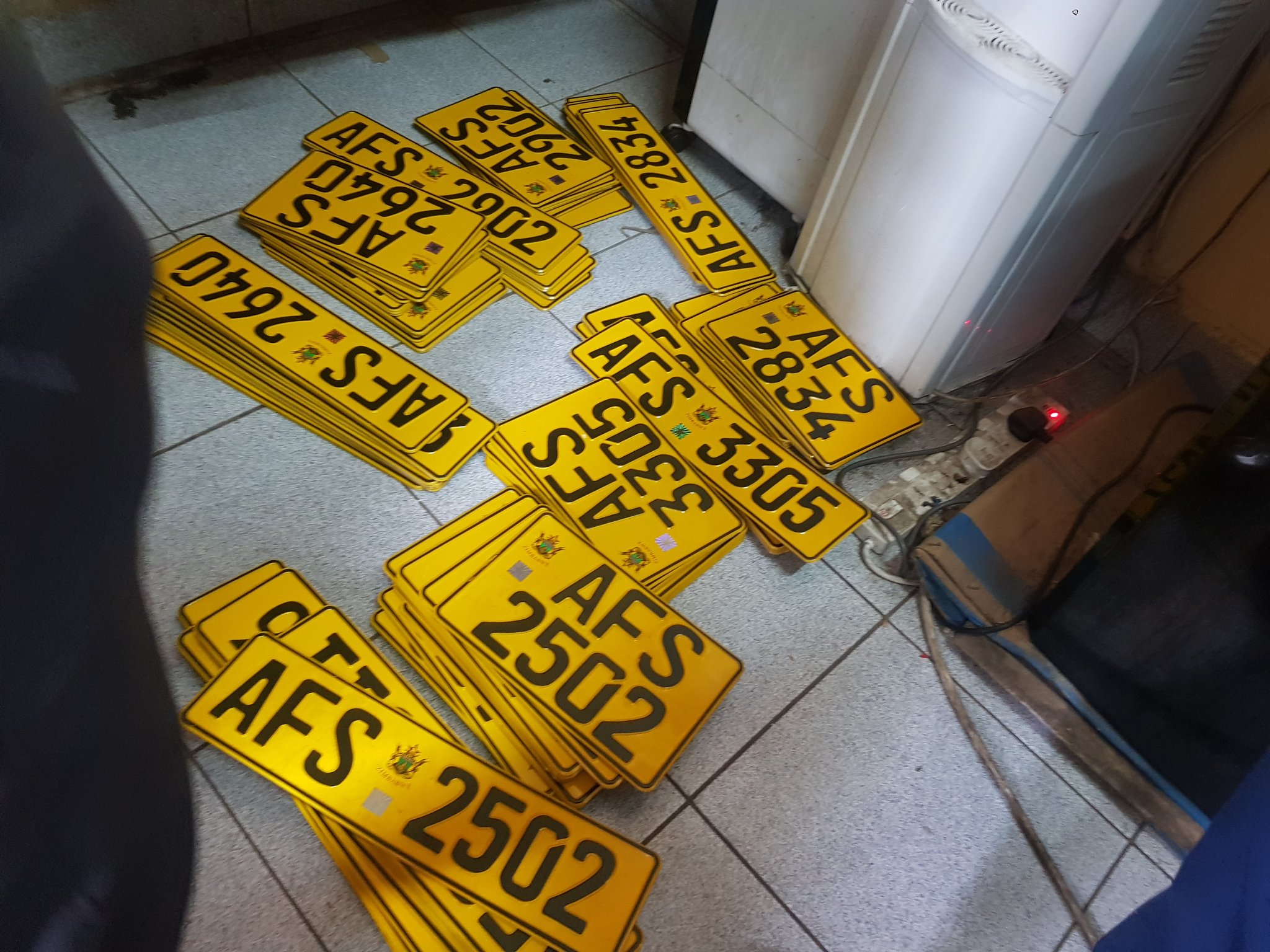 Vehicle number plates