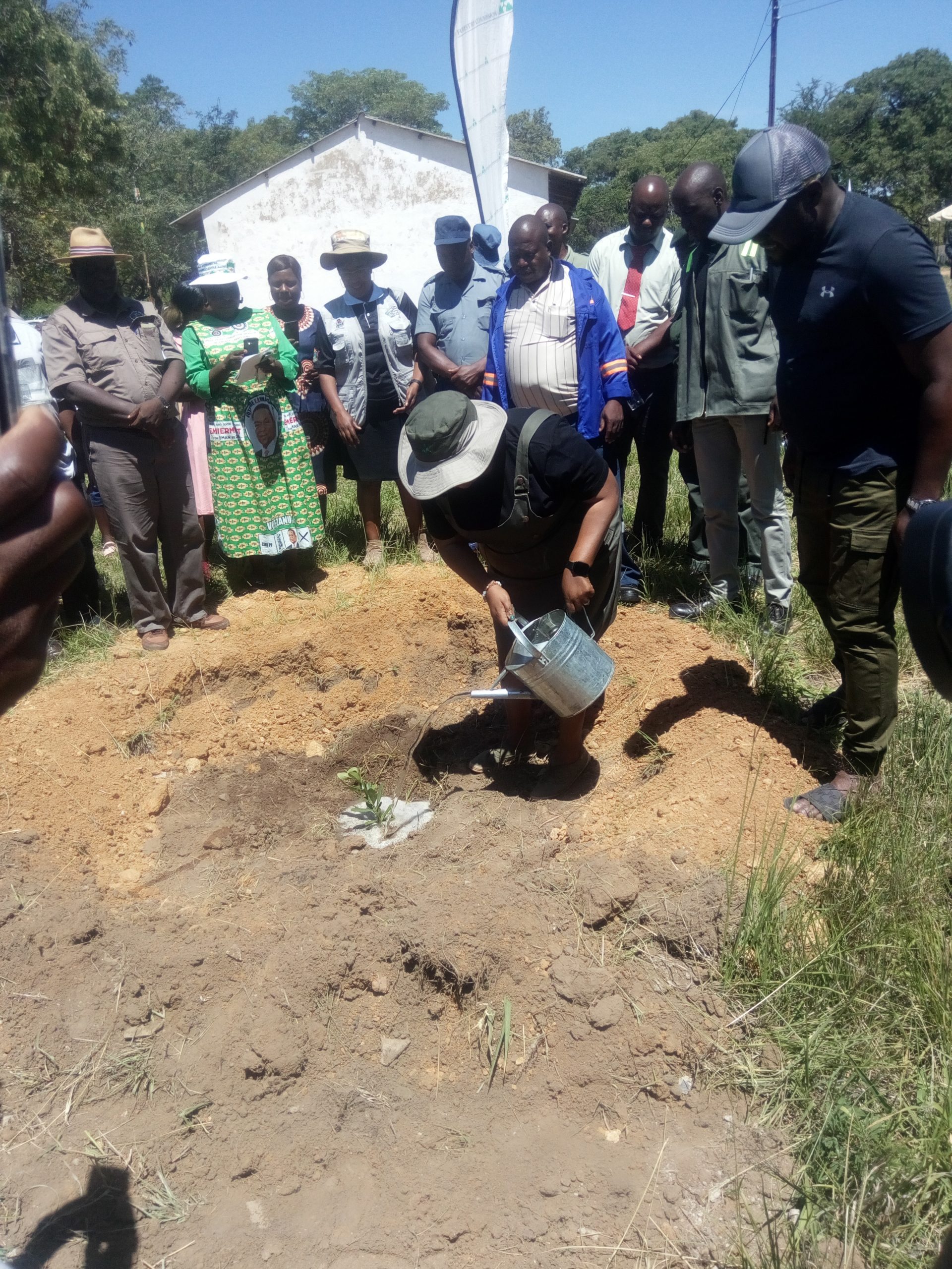 Telegraph-Pic- Minister Mliswa plants a tree