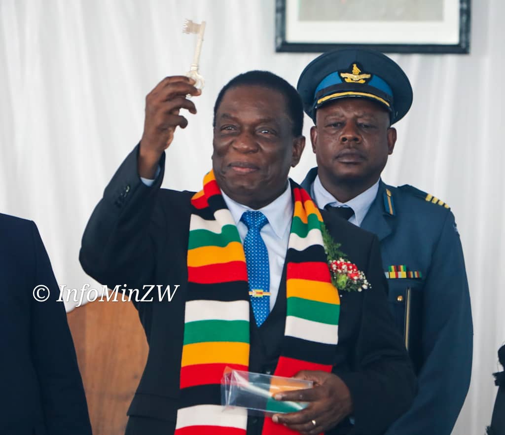 President Mnangagwa at Freedom of the city conferement