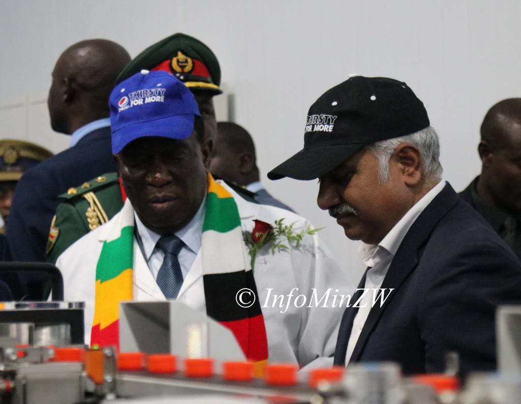 President Mnangagwa at Varun Beverages
