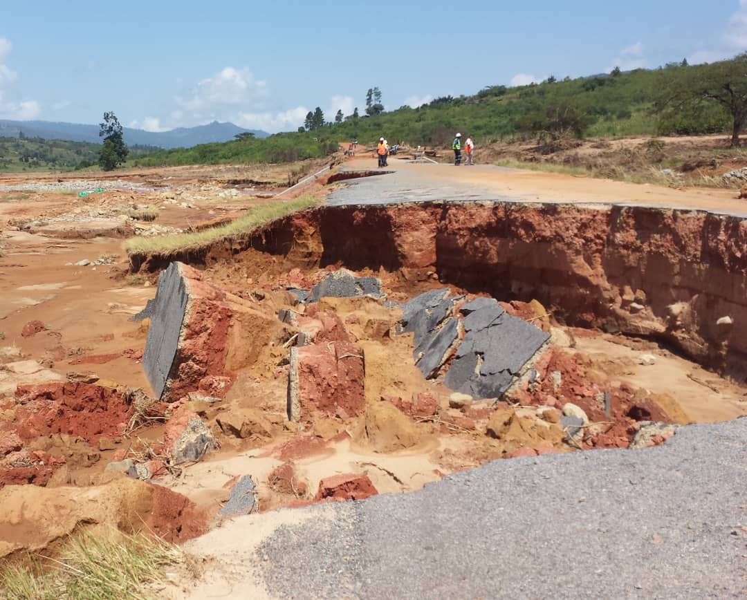 One of the roads being rehabilitated under ERRP2.