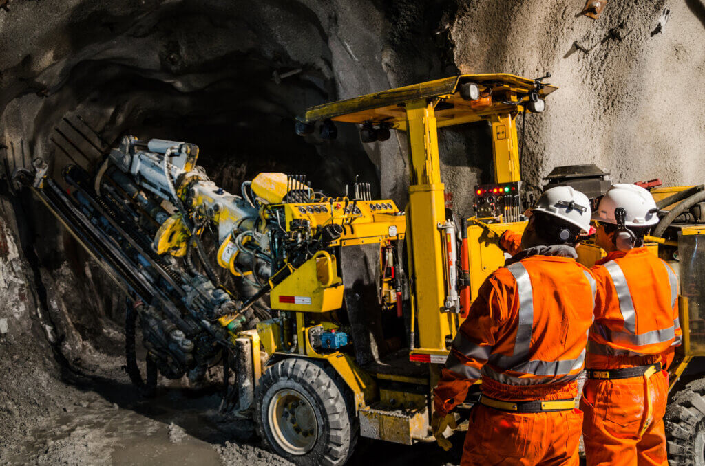 Mine collapses trapping two