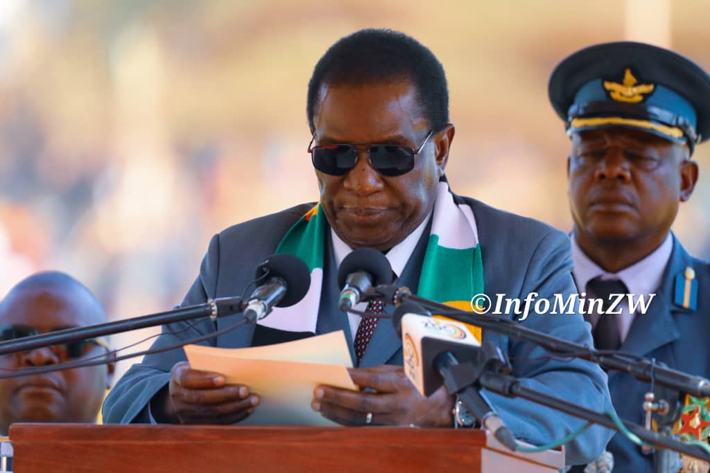 President Mnangagwa officially opening 2023 agric show