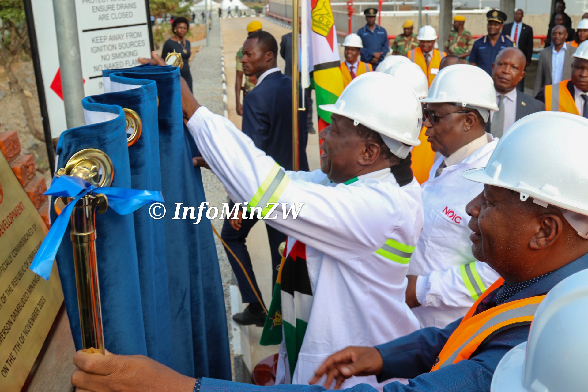 President Mnangagwa commissions USD 7.3 million NOIC ethanol plant in Harare